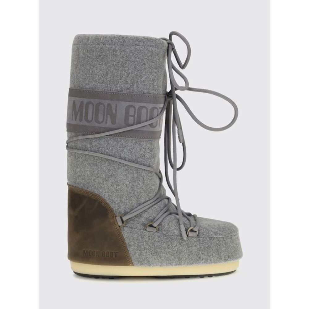 Moon Boot Women Moon Boot Icon Nubuck And Wool Felt Snow Boots